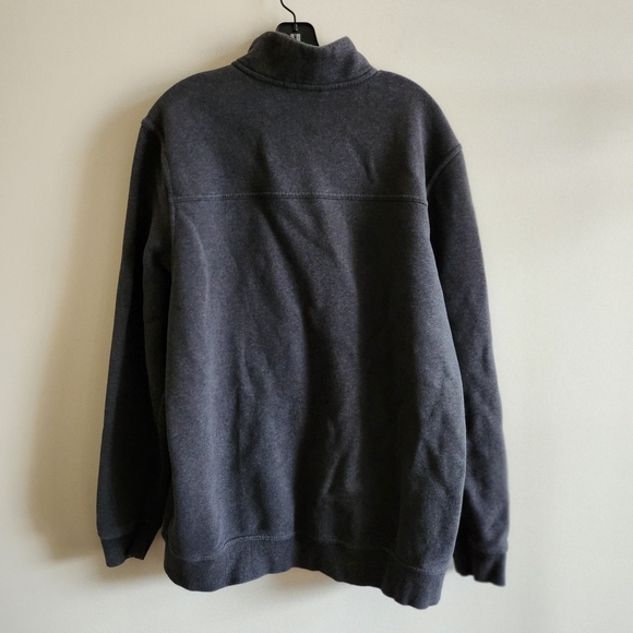 Puma men's XL front zip sweatshirt, gray with  orange accents - Picture 2 of 9